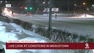 Road conditions in Middletown