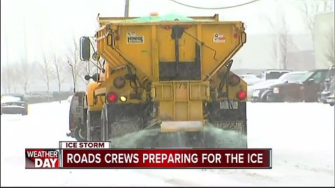 Road crews kick into high gear ahead of first ice storm of the year