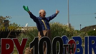 Community celebrates WWII veteran's 100th birthday