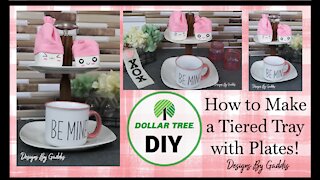 How to Make a Tiered Tray Using Dollar Tree Plates