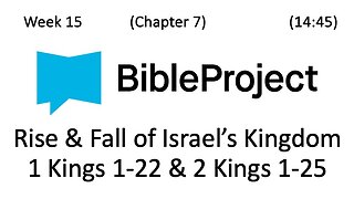 2024-04-24 Bible in a Year Week 15 - 1-2 Kings