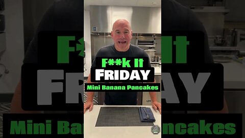 Dana White's F**k It Friday: Mini Banana Pancakes #shorts