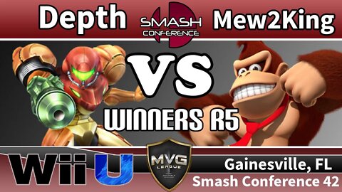 Depth (Samus) vs. COG MVG|Mew2King (Donkey Kong) - SSB4 Winners R5 - Smash Conference 42