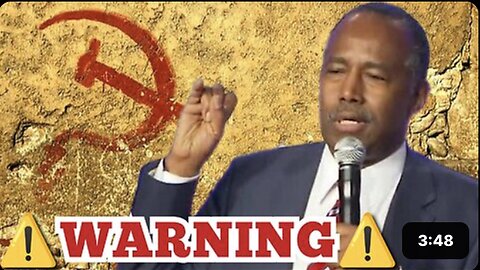 "EXTREME WARNING TO 'AMERICA' THIS IS YOUR LAST CHANCE" DR. 'BEN CARSON'