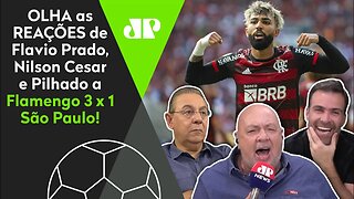 "CAR@L#0!" OLHA as REAÇÕES dos jornalistas a Flamengo 3 x 1 São Paulo!