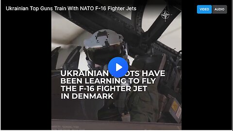 Ukrainian pilots training to fly F-16s.