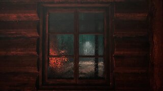 Rainy Night Ambience for Sleep | Rain on Window