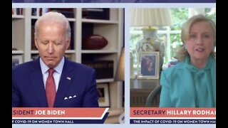 Biden mocked for appearing to fall asleep during virtual town hall