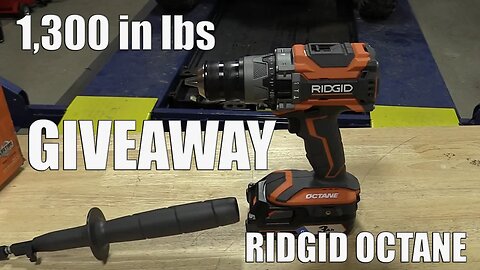 GIVEAWAY | Ridgid 18-Volt OCTANE Brushless 1/2 in. Hammer Drill/Driver with 1,300 in lbs of Torque