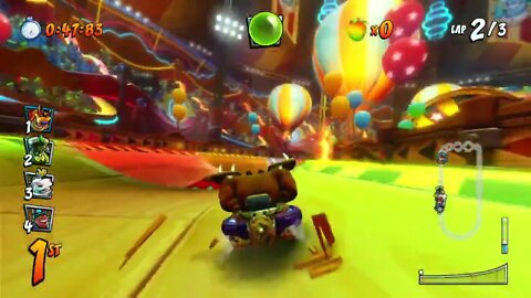 Koala Carnival Mirror Mode Nintendo Switch Gameplay - Crash Team Racing Nitro-Fueled