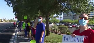 Nurses protest possible layoffs