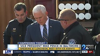Vice President Mike Pence travels to Baltimore