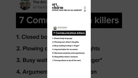 7 communication KILLERS.