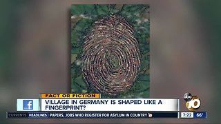 Town shaped like a fingerprint?