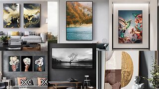Paintings and posters are a great way to freshen up an interior