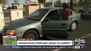 Woman files complaint about DUI arrest