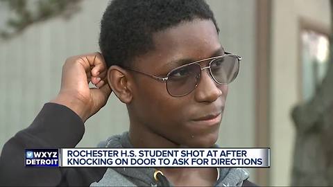 High school freshman shot at after stopping to ask for directions to school