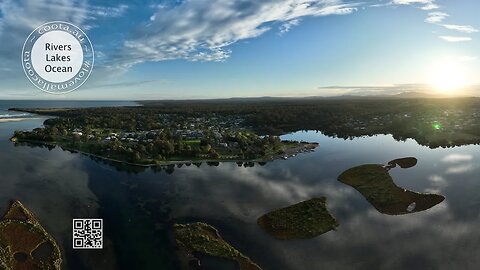 Mallacoota Lake Sunset Serenade: A Drone's Eye View 2 May 2023 4k