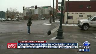 Crimes against Denver homeless up 42%