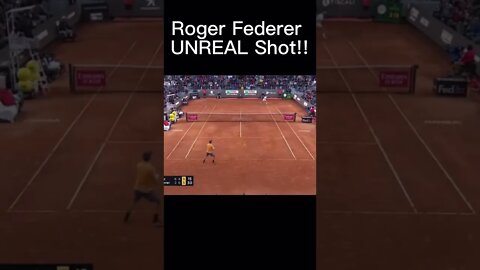 Roger Federer UNREAL Shot!! 🤯 #tennis #shorts