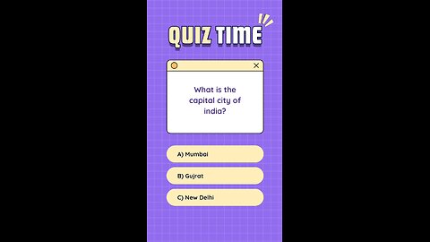 quizz time - india capital city