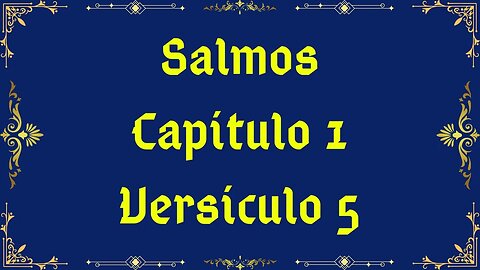 Como se diz Salmos 1:5 em Hebraico?