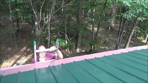 Drumroll Please - - Installing My Tiny House Metal Roofing S8
