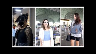 Sonakshi Sinha, Hina Khan & Nora Fatehi Snapped at the Airport | SpotboyE
