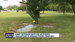 Detroit man wants to know what happened to his mother's missing headstone