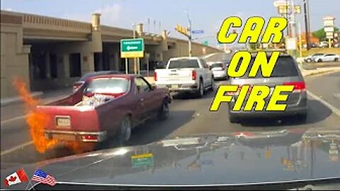 CAR CAUGHT FIRE WHILE DRIVING
