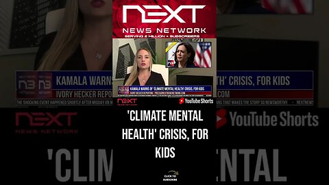 Kamala Warns Of 'Climate Mental Health' Crisis, For Kids #shorts