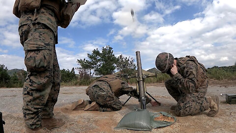 Mortar Marines | Marines with TRT conduct mortar training
