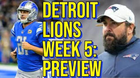 Detroit Lions Week 5: Preivew #detroitlions #newenglandpatriots #nfl