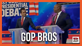 BRO-DOWN: Vivek, Tim Scott Fist Bump, Joke with Each Other While Nikki Haley Talks at Debate