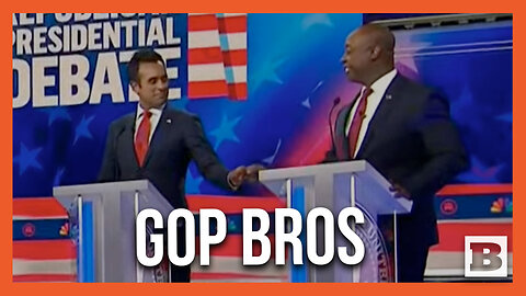 BRO-DOWN: Vivek, Tim Scott Fist Bump, Joke with Each Other While Nikki Haley Talks at Debate