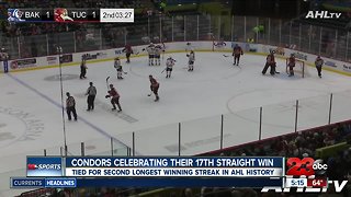 Condors back home after 17th straight win