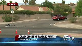 Crash causing restrictions near Pantano and Golf Links