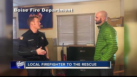 Boise Firefighter and local family have a unique connection after he comes to their rescue