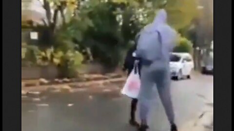 Woman Intervenes As African Invader Tries To Abduct Woman