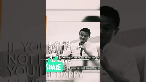 Jack Ma Health Advice