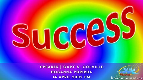 Success (Gary Colville) | Hosanna Porirua
