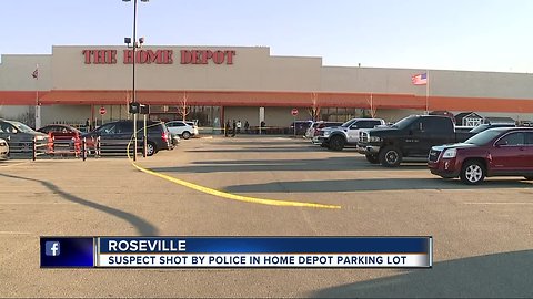 Suspect injured in police-involved shooting at Roseville Home Depot