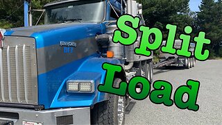 How to load a Truck and Trailer Dump Truck with a split load. Trucking and Construction.