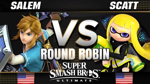 Salem (Link) vs. ScAtt (Inkling/Mega Man) - Smash Ultimate MVG Round-Robin