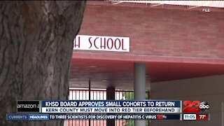 KHSD return to school plan for late October