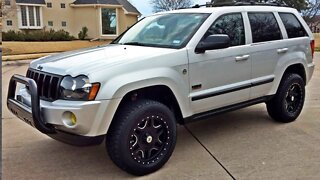 2005 Jeep Grand Cherokee 5.7L HEMI 4x4 Limited Lifted Custom Wheels Tires Before After