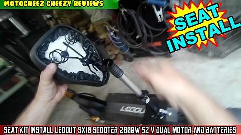 Seat kit Install, then test rides. Leoout SX10 VS Engwe Engine Pro road race. eScooter vs eBike race