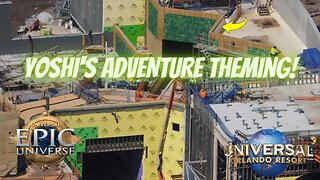 Yoshi's Adventure Has Theming| Super Nintendo World | Epic Universe Construction | Universal Orlando