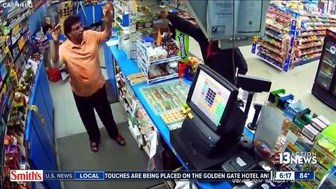 Store clerk lucky to be alive after Florida robbery