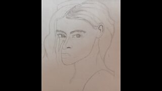 Girl hair drawing part 1